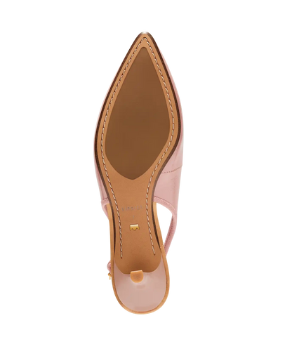The Goldfinch Kitten Heel - Blush Patent Leather