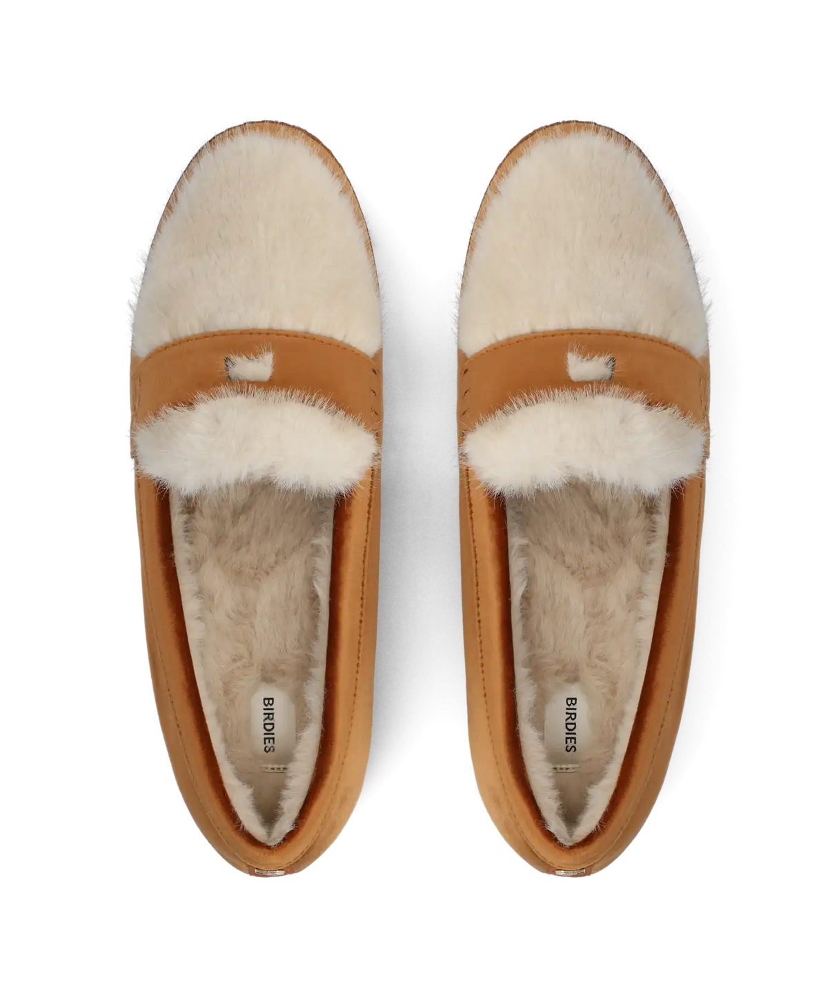 The Heron Loafer Cozy - Tan Velvet Faux Fur