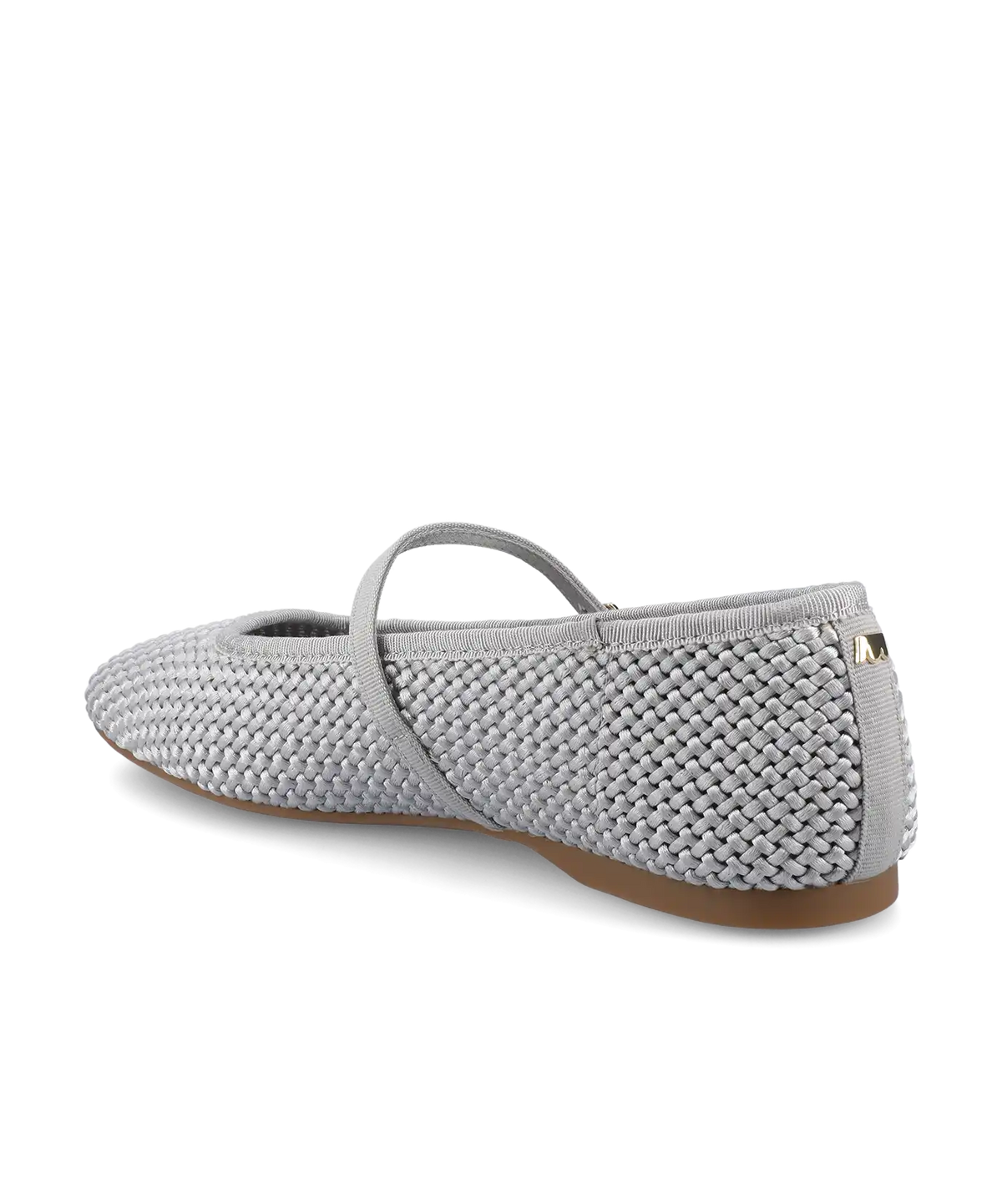 The Hummingbird Mary Jane - Silver Woven Satin