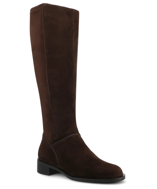 The Starling Tall Boot - Chocolate Suede