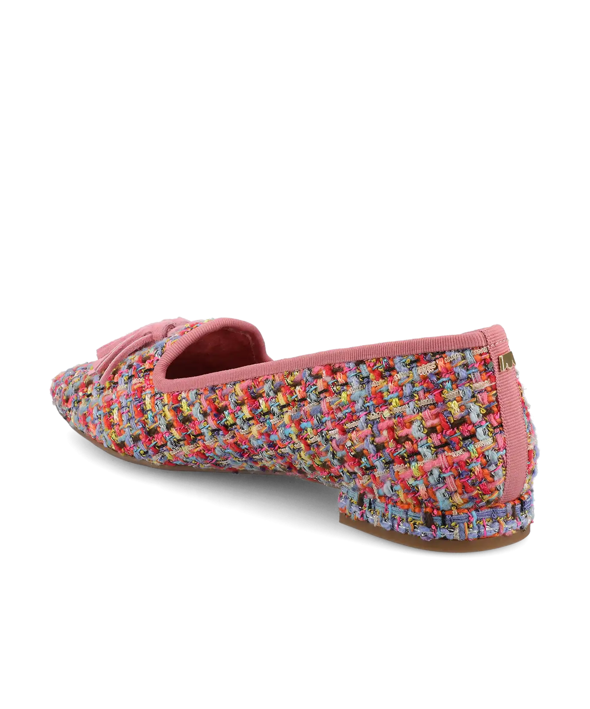 The Starfinch 15 Tassel - Pink Multi Tweed