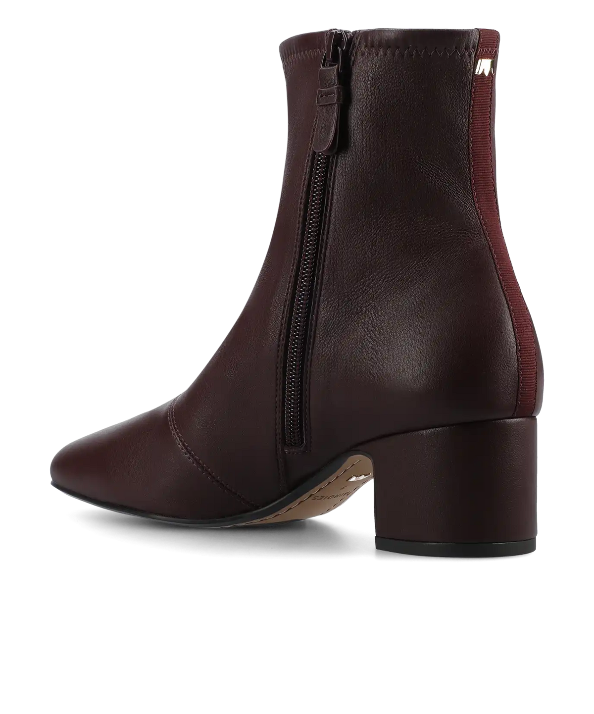 The Starling 50 Bootie - Burgundy Stretch Leather