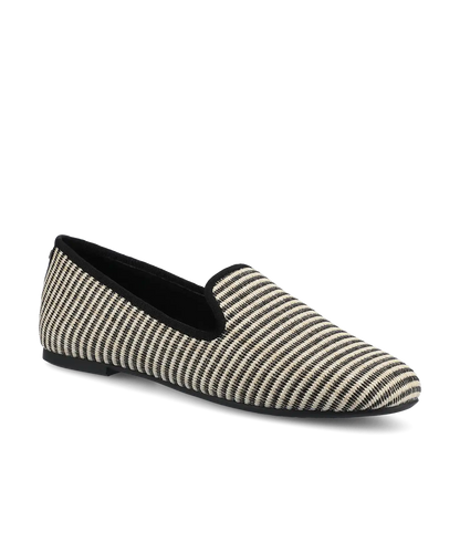 The Starling - Black/Off White Two Tone Raffia